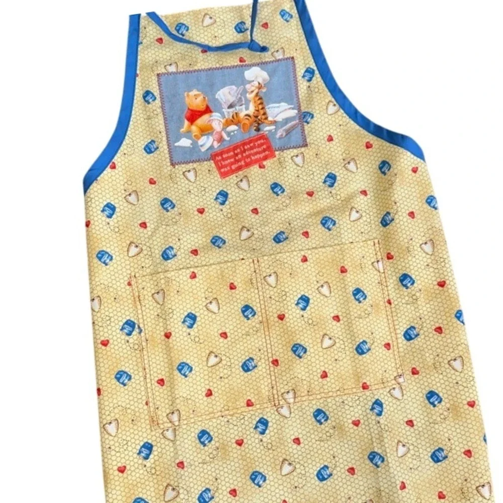 Disney Winnie the Pooh Apron Unisex One Size Yellow Honeycomb Tigger‎ Piglet USA